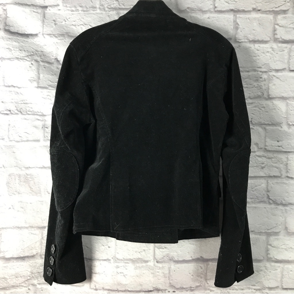 Nw0t Corduroy Elbow Patch Blazer Moda International Double Breasted Coat Vs — image 5 of 8